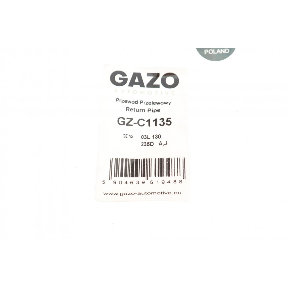 Шланг зливний VW T5/T6 2.0TDI 09-