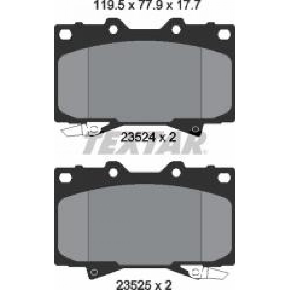Колодки гальмівні (передні) Toyota Land Cruiser 90- (Sumitomo)