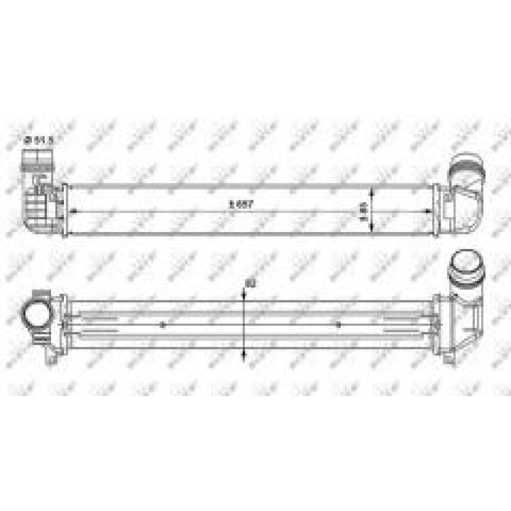 Радіатор інтеркулера Renault Fluence 1.5 dCi/1.6 16V/2.0 16V 10-