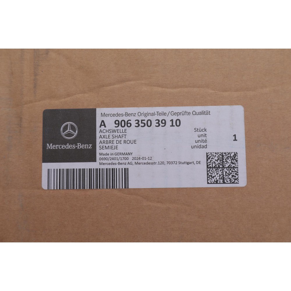 Піввісь (задня) MB Sprinter/VW Crafter 06- (L) (d=39,45/z=30/l=889) (OE)