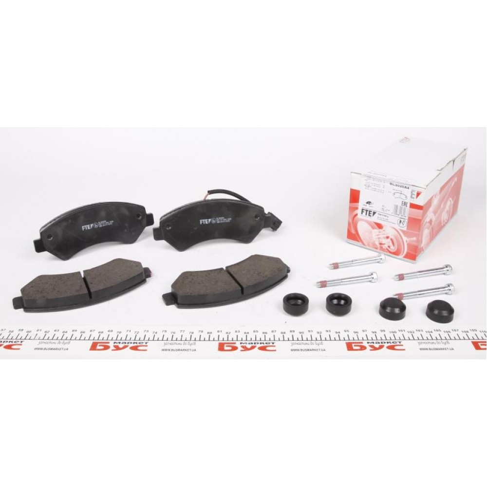 Колодки гальмівні (передні) Citroen Jumper/Fiat Ducato/Peugeot Boxer 2.0-3.0HDi 06- R16(з датчиком)