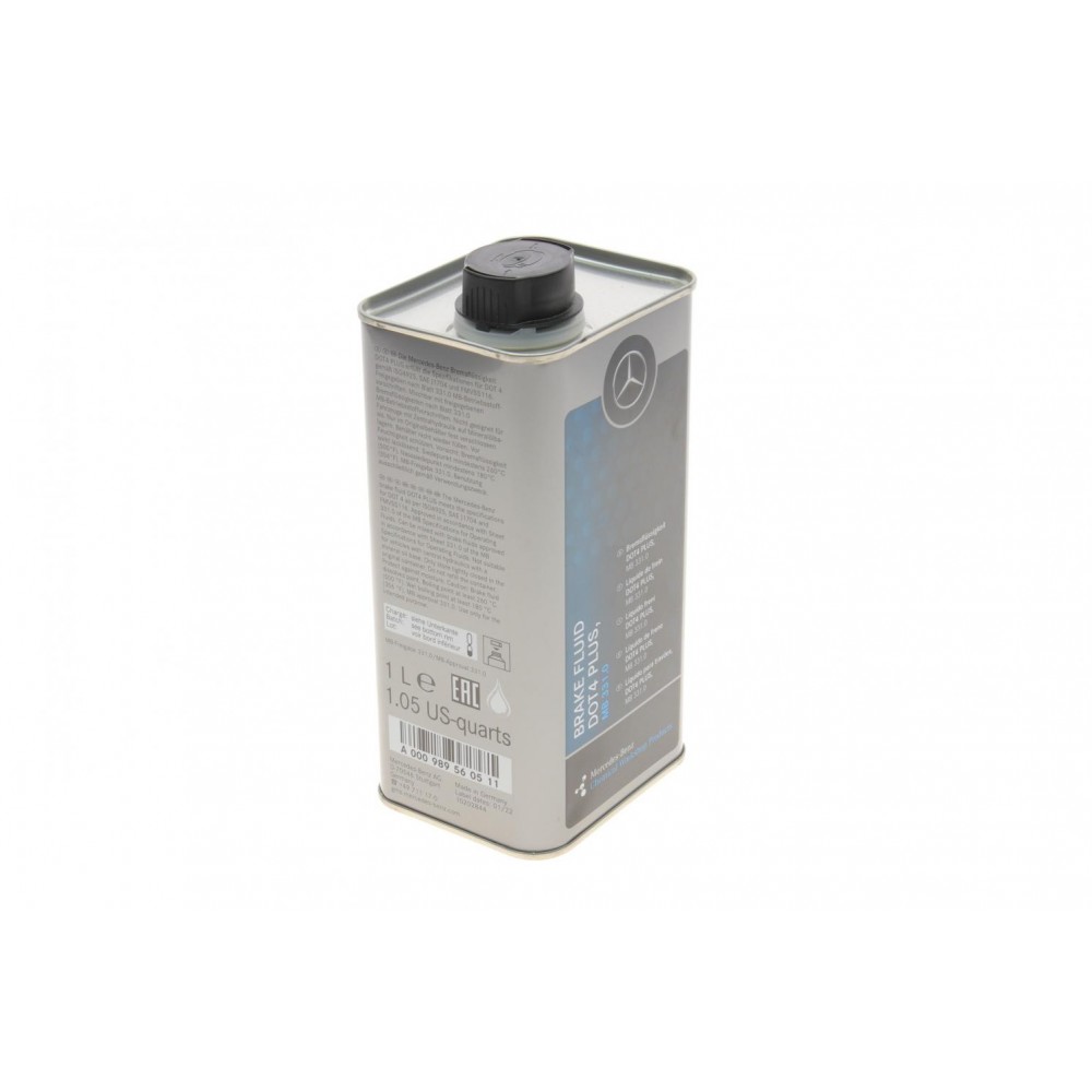 Рідина гальмівна DOT4 Plus (1л) (MB 331.0) замінений на 000989560509