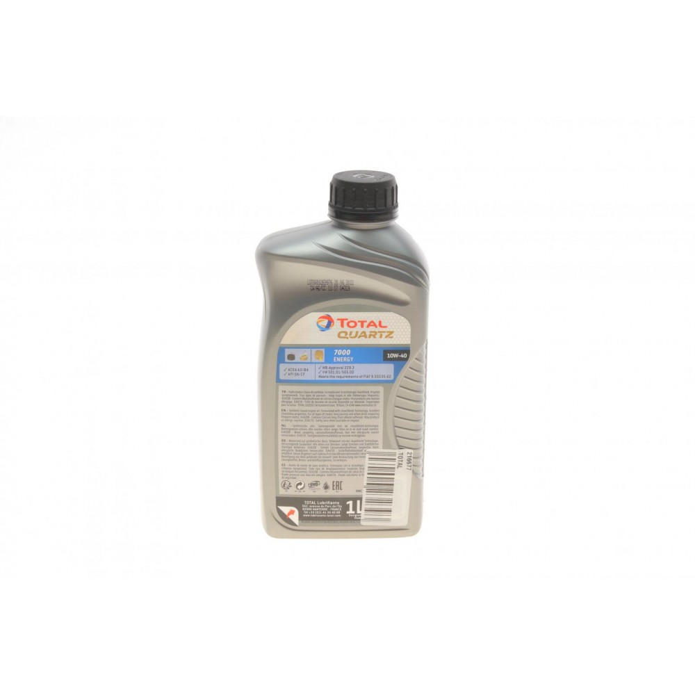 Олива моторна Quartz 7000 Energy 10W40 (1L) (MB229.3/VW505.00) заміна на  214112