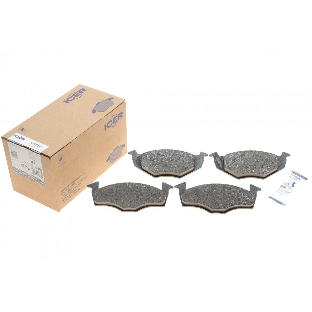 Колодки гальмівні (передні) Seat Cordoba/Ibiza/Toledo 93-02/VW Golf III/Polo 91-02