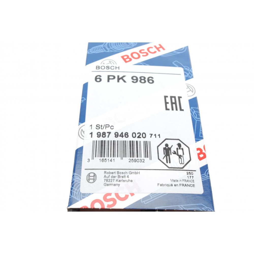 Ремінь генератора BMW 1 (F20/F21)/3 (F30/F80) 1.6i 11-/Honda Civic VII/FR-V 1.7i 01- (6PK986)