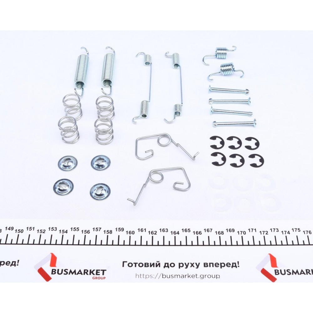 Комплект пружинок колодок ручника Ford Transit 80-120 91-00 (254x50)
