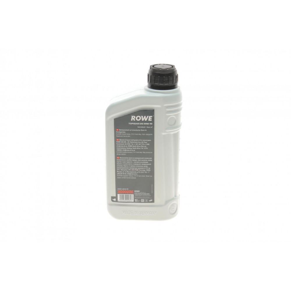 Олива 80W90 HIGHTEC TOPGEAR (1L) Mineral (ZF TE-ML 02A/MB 235.1/API GL-4) (світло-коричневий)