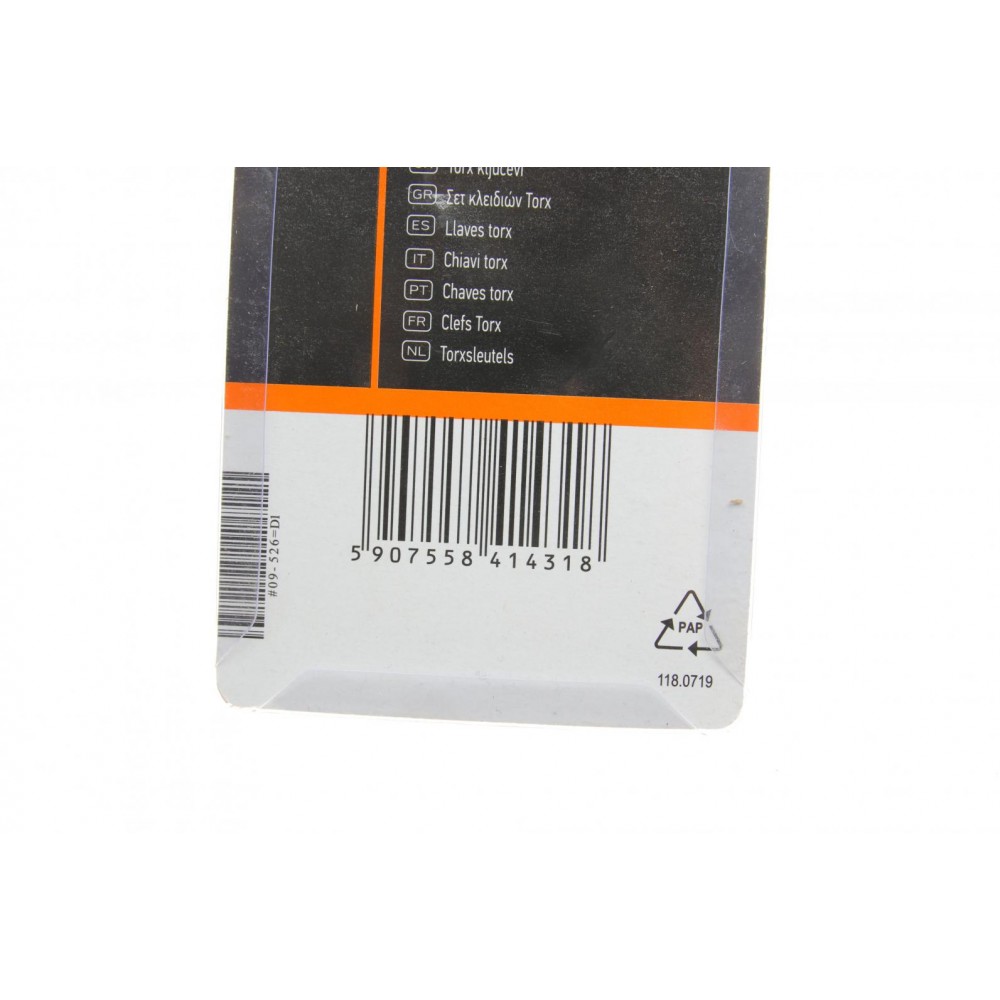 Набір ключів Г-под. Torx T10-T50