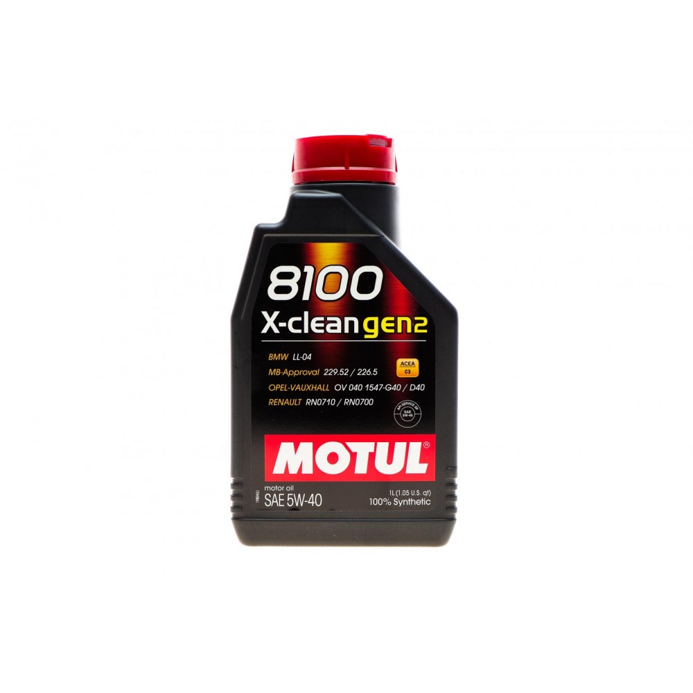 Олива 5W40 X-clean 8100 gen2 (1L) (BMW LL-04/MB 229.52/MB 226.5/RN0710/RN0700) (109761)