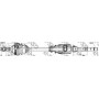 Піввісь Citroen Berlingo 1.1i 96- (R) (22x25x860x29T) (+ABS)