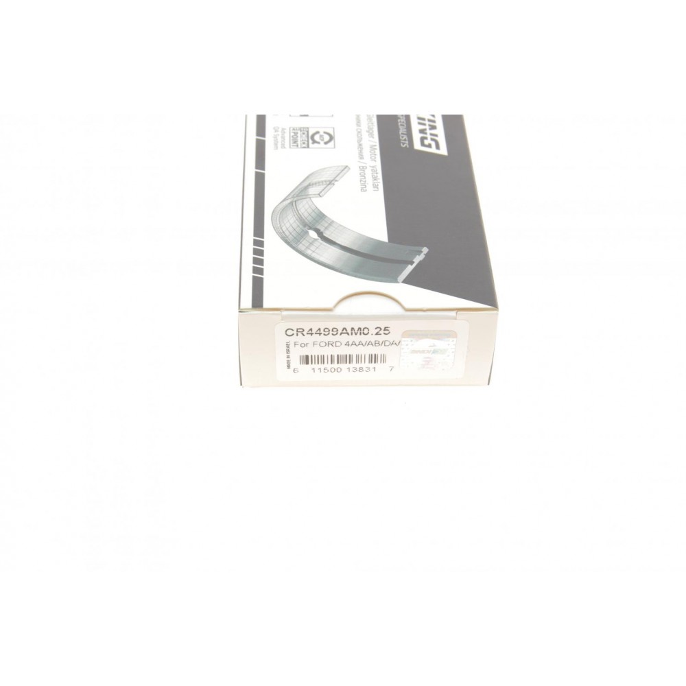 Вкладиші шатунні Ford Transit 2.4D/2.5D/TD -00 (+0.25) Bimetal (aluminum base)