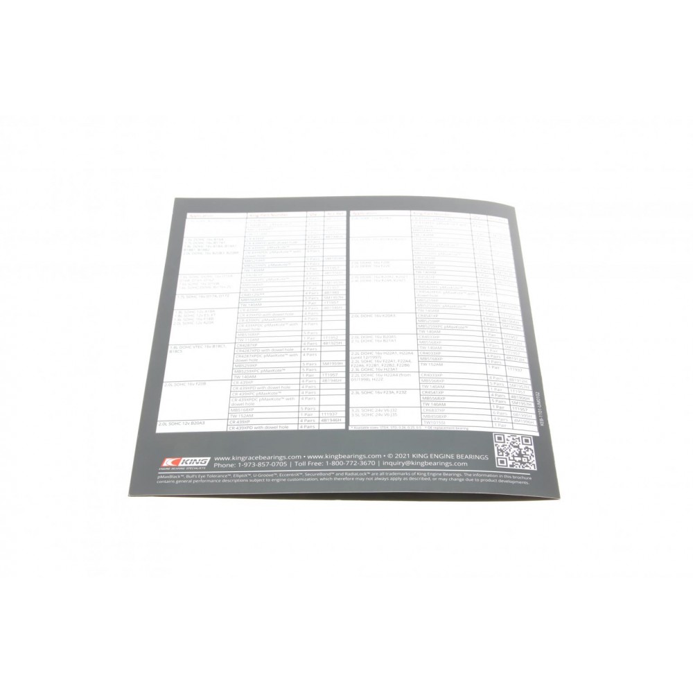 Брошура King Racing Honda Brochure 2017/18