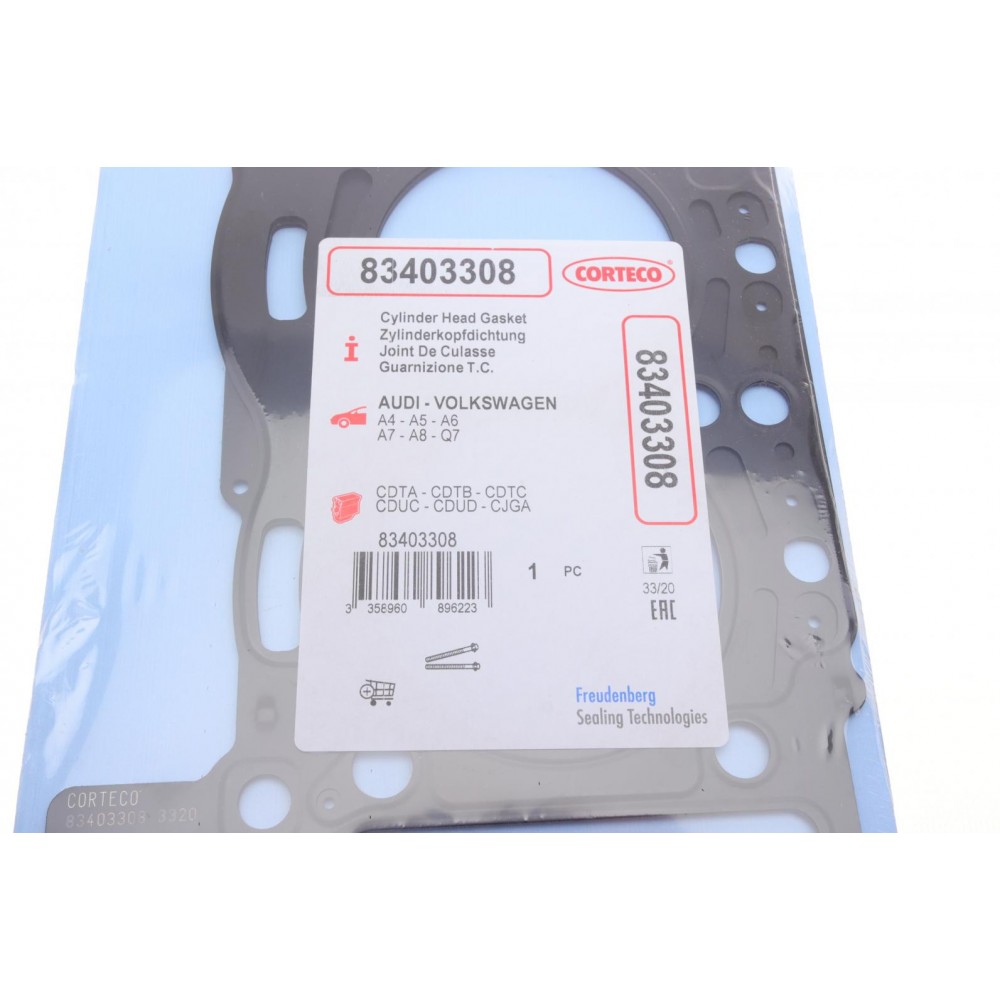 Прокладка ГБЦ Audi A4/A5/A6/Q5/Q7/VW Touareg 3.0 TDI 07-(1.58mm) Ø84,00mm (R)