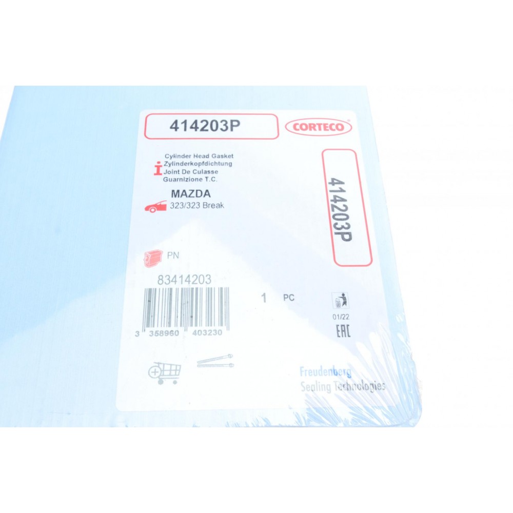 Прокладка ГБЦ Mazda 323 III/IV 1.7D 84-97 (1.7mm)
