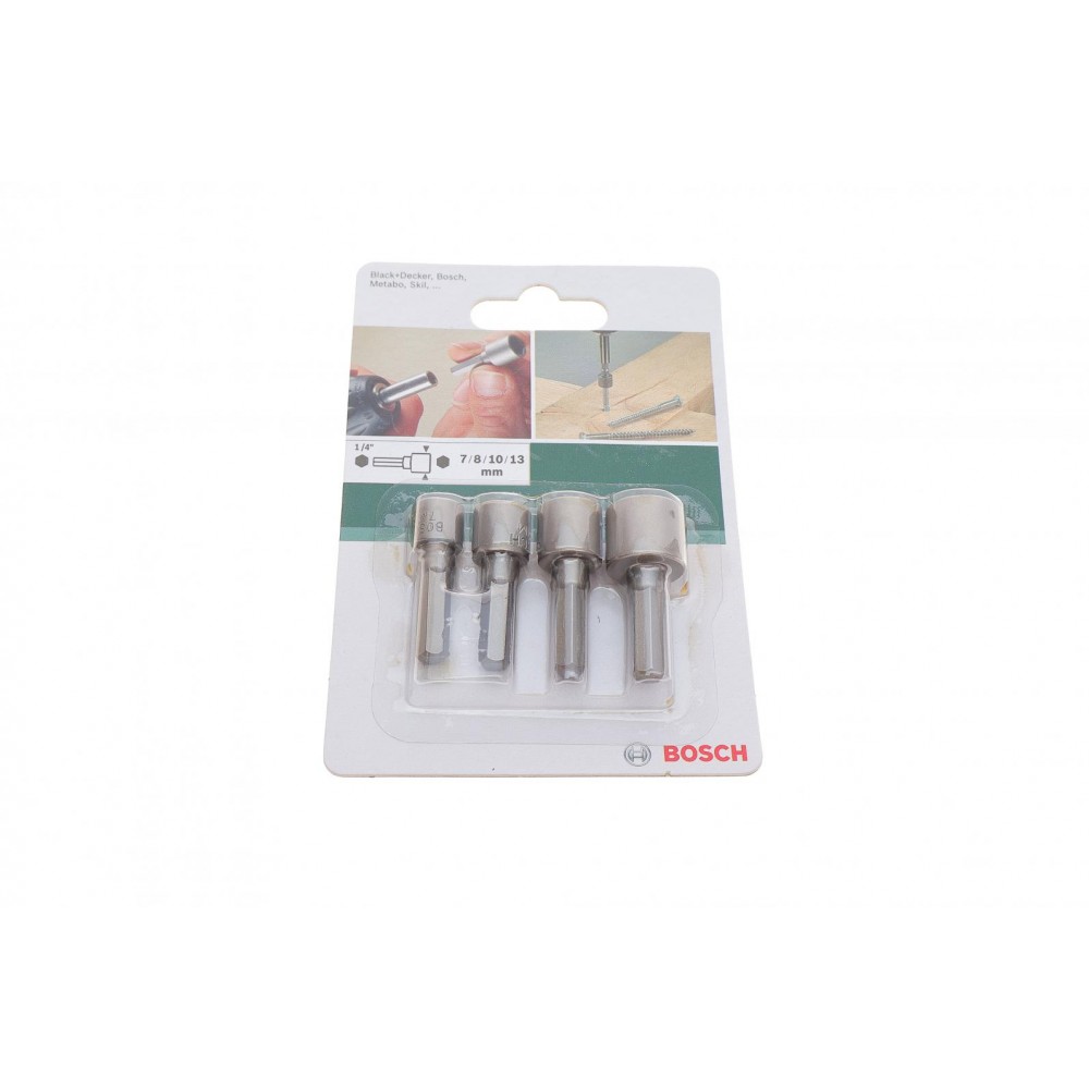 Набір біт кровельних Hex NUT 4 од.  7/8/10/13 мм (1/4