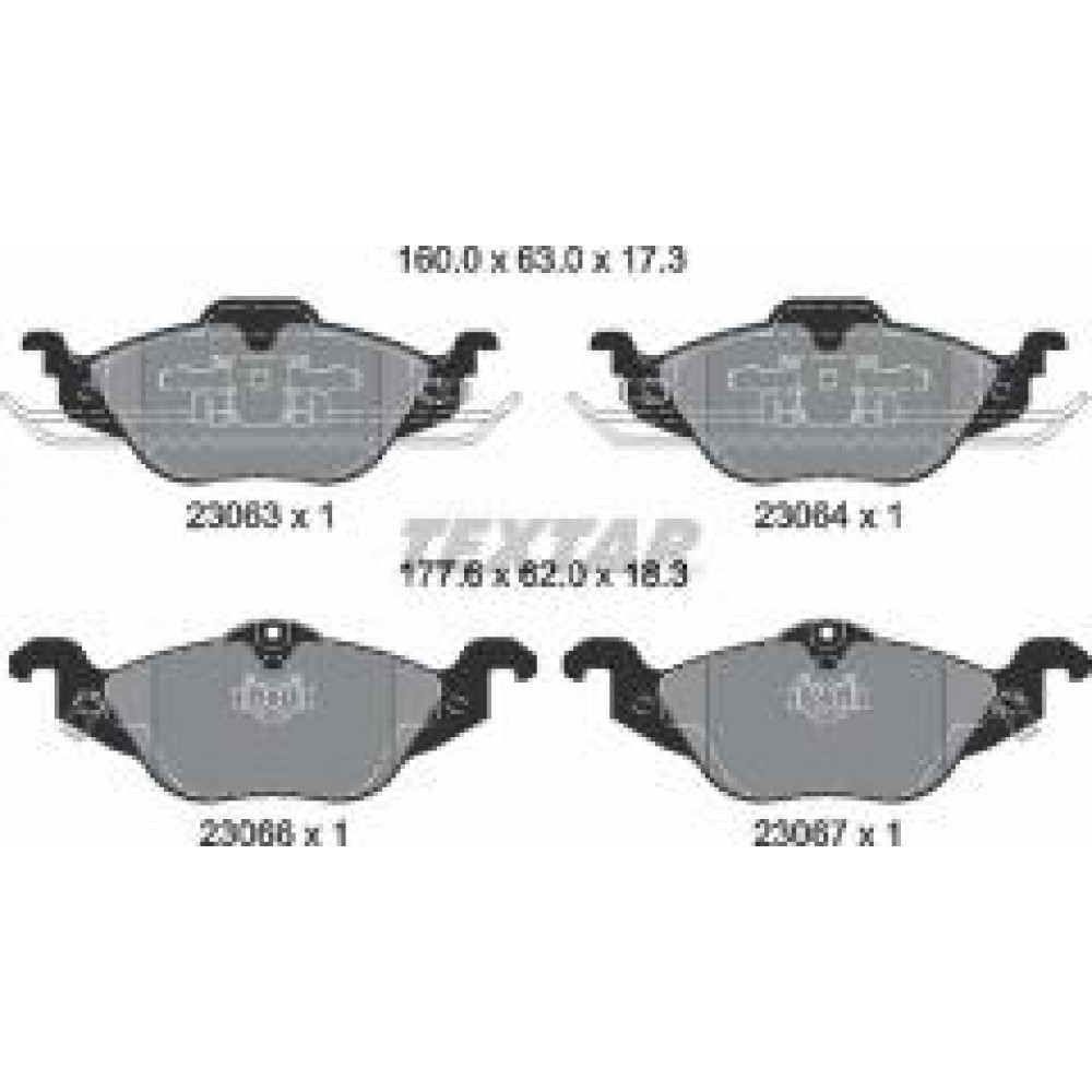 Колодки гальмівні (передні) Opel Astra G 1.2/2.0DTI 98- (Teves) Q+
