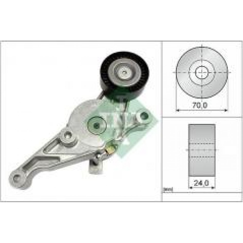 Натяжник ременя генератора VW 1.9/2.0TDI 04-10, (70x24)