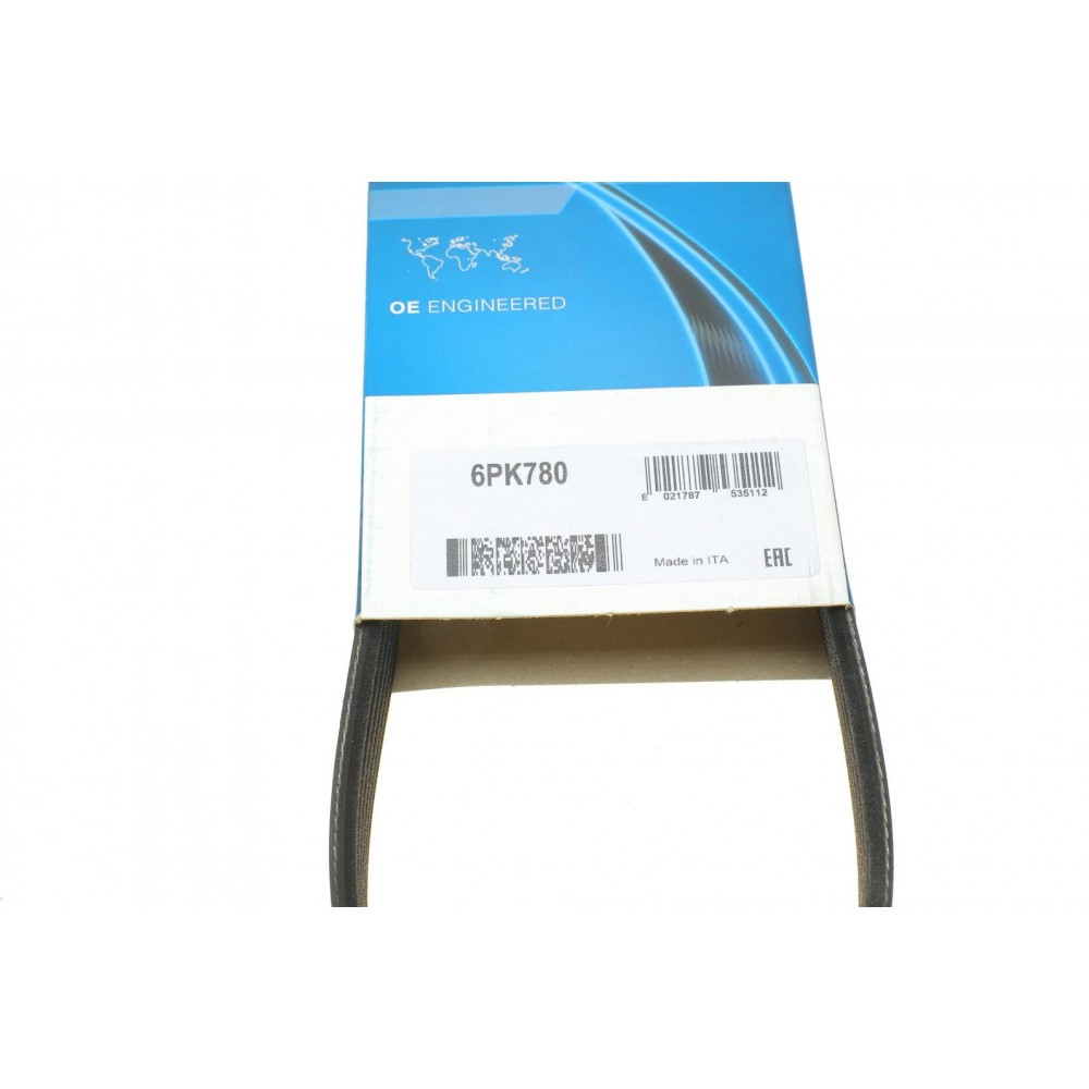 Ремінь генератора Citroen C2/C3 1.4HDi 02-/C4/Peugeot 206 CC/207/307 1.6HDi 03-15 (6PK780)