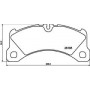 Колодки гальмівні (передні)  Porsche Macan 14-18 (R18) (Brembo)