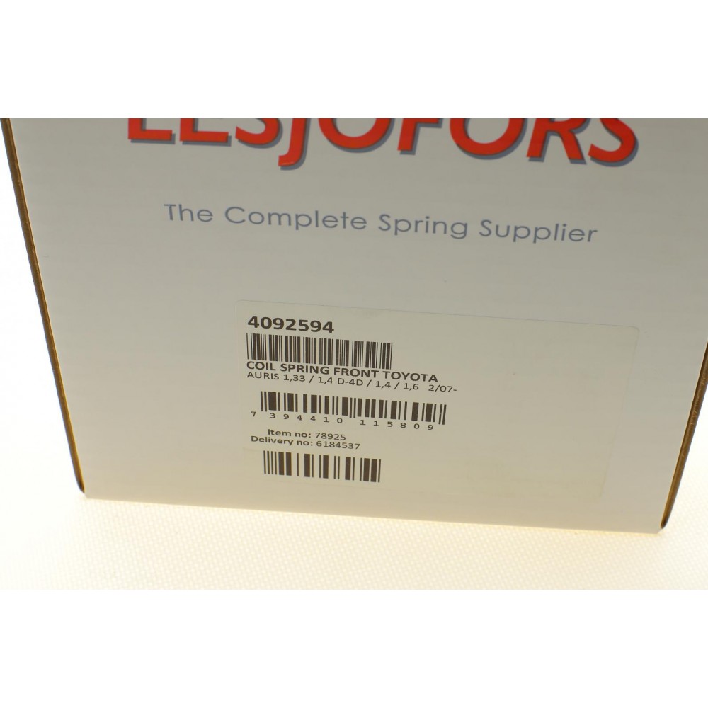 Пружина (передня) Toyota Auris 1.33 Dual-VVTi/1.4/1.6/1.4D-4D 07-12 (накл.зад.частина)