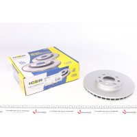 Диск гальмівний (передній) Opel Combo 01-/Corsa C 00-09/Meriva A 03-10 (260x24) (з покр.) (вентильований)