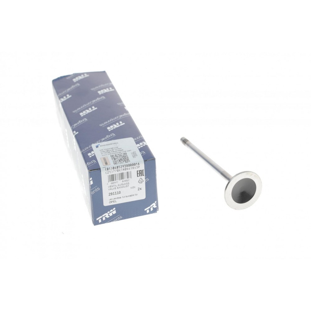 Клапан (випуск) Opel Astra G/Insignis A/Vectra B/C/Zafira A/B (30.1x6x101)