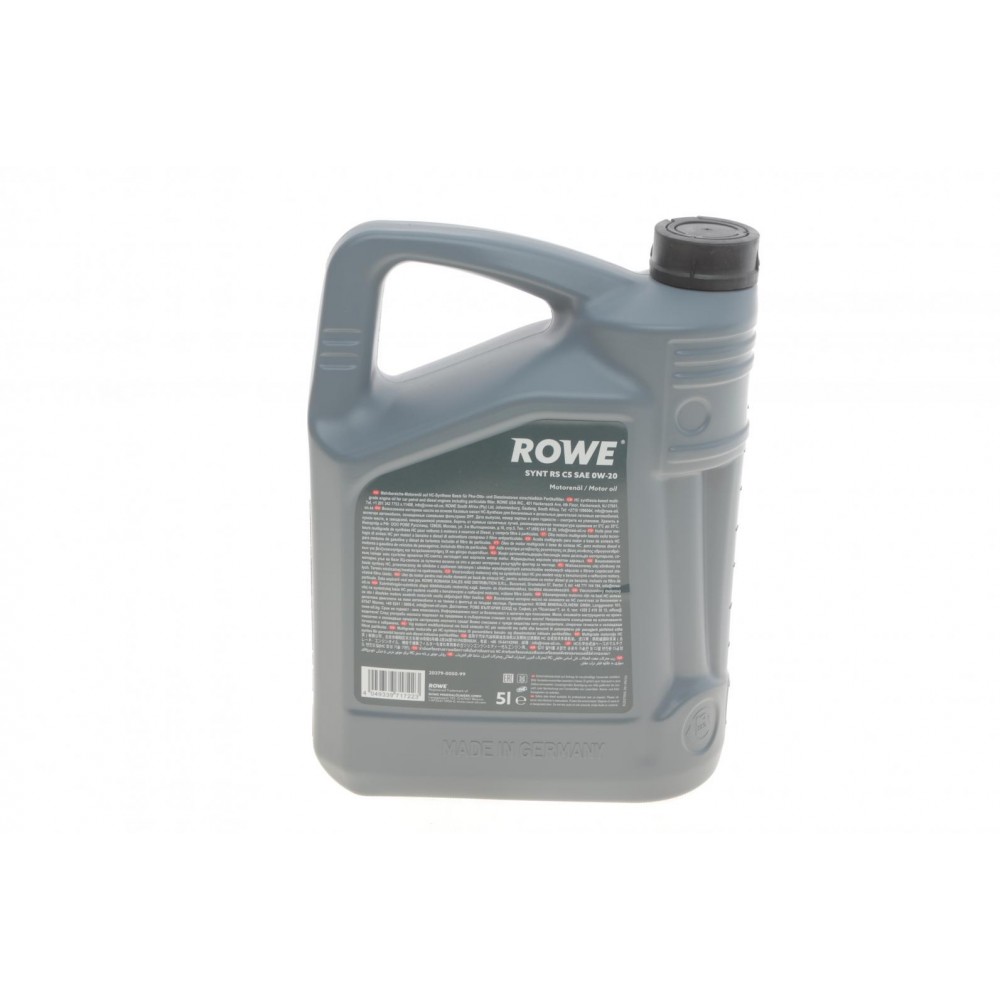 Олива 0W20 HIGHTEC SYNT RS C5 (5L) (MB 229.72/Ford WSS-M2C947-A/B1/Ford WSS-M2C962-A1)