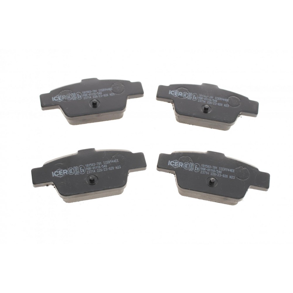Колодки гальмівні (задні) Fiat Bravo II 07-14/Stilo 01-08/Linea 07-/Multipla 99-10/Lancia Delta 08-