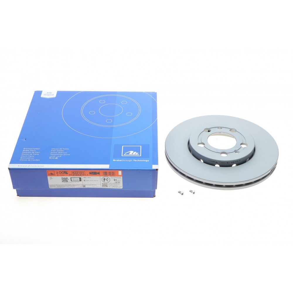 Диск гальмівний (передній) Skoda Fabia/Octavia 96-/Roomster 06-/VW Golf 97-06 (256x22)(з покр.)(вент)