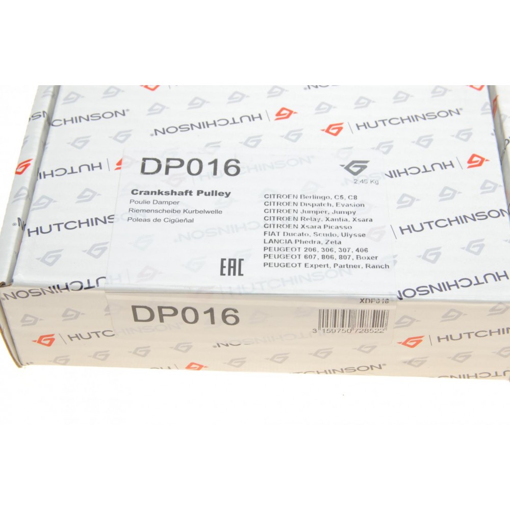 Шків колінвалу Citroen Berlingo/Jumpy/Peugeot Expert 1.9D/2.0HDI 98- (6PK)