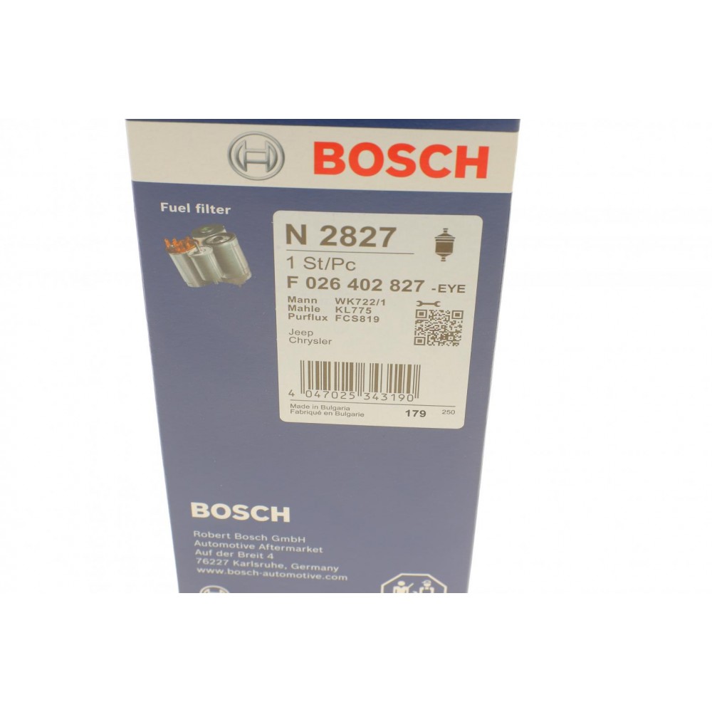 Фільтр паливний Chrysler Sebring/ Dodge Journey/ Caliber/ Jeep Compass/ Patriot 2.0 TD/ CRD 06-