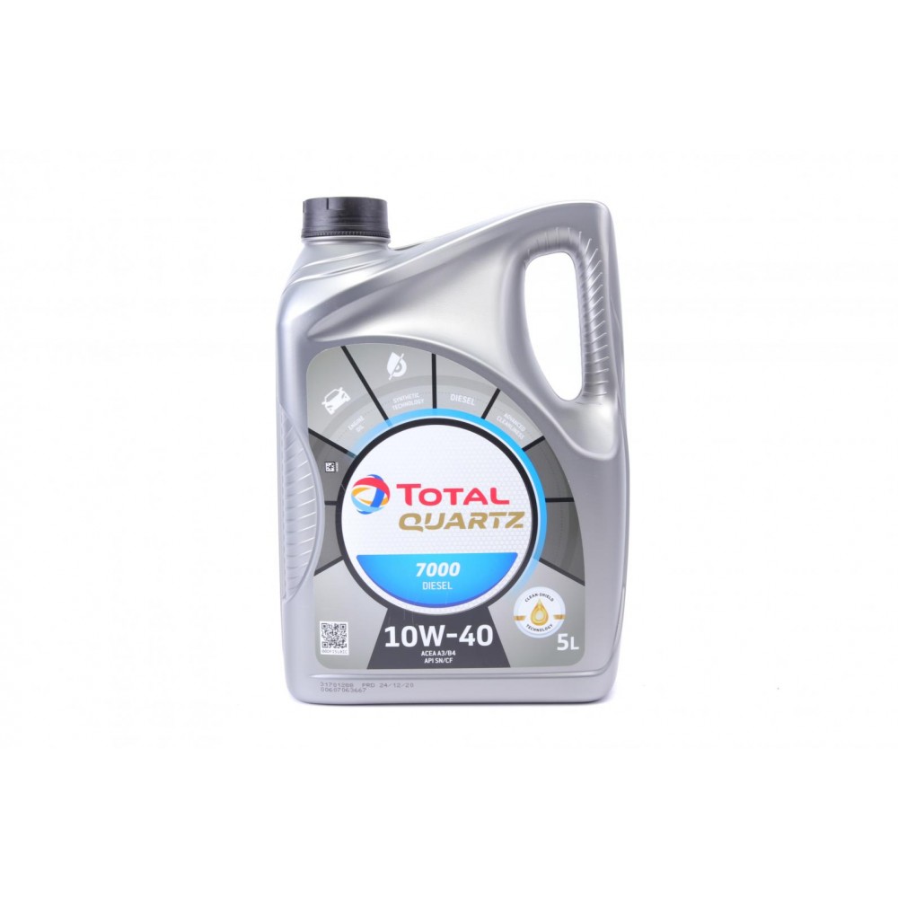 Олива 10W40 Quartz 7000 Diesel (5L) (MB229.1/VW505.00) (201524)