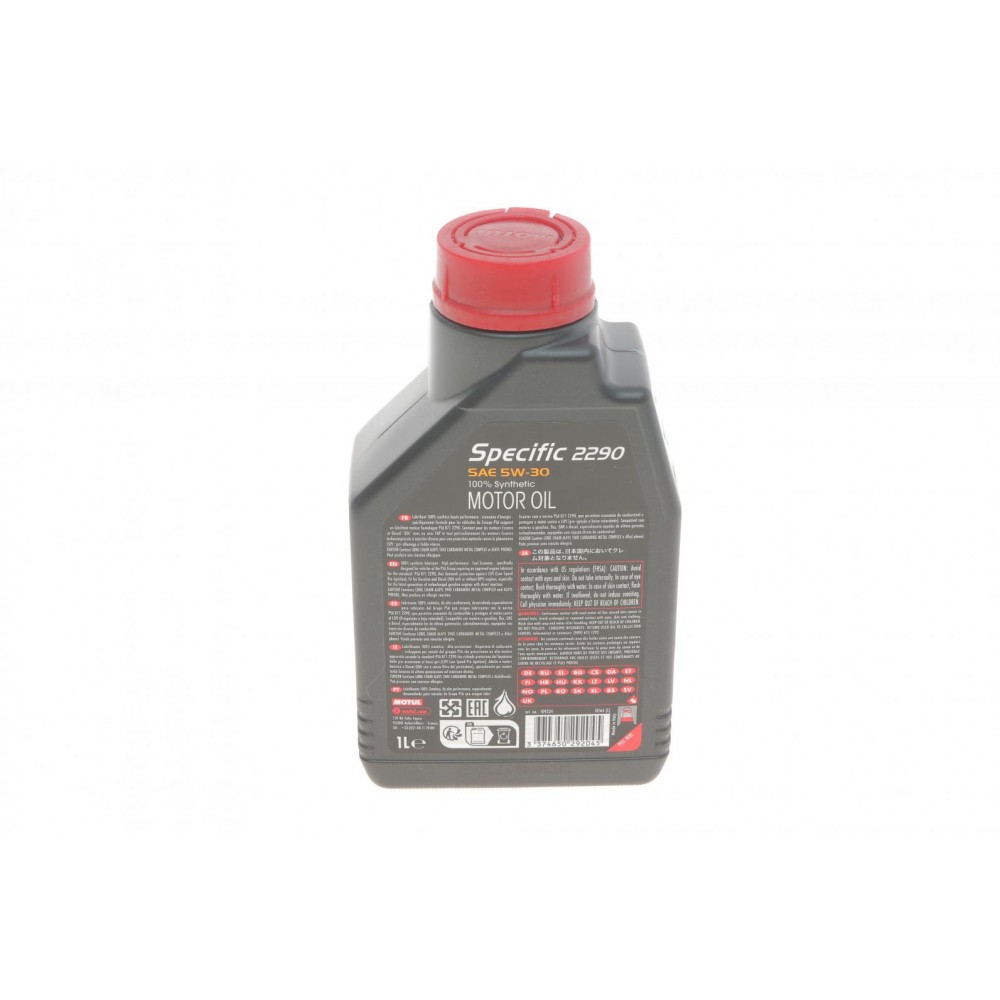 Олива 5W30 Specific 2290 (1л) (ACEA C2/PSA B71 2290) (109324) знято з виробн/заміна на 814101