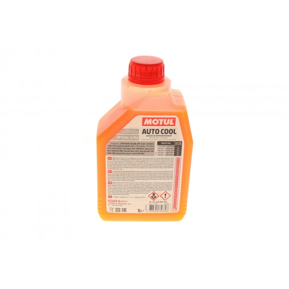 Антифриз (оранжевий) G12 Plus (1л) Auto Cool Optimal Ultra (1:1= -41°C)/(109117/112629)