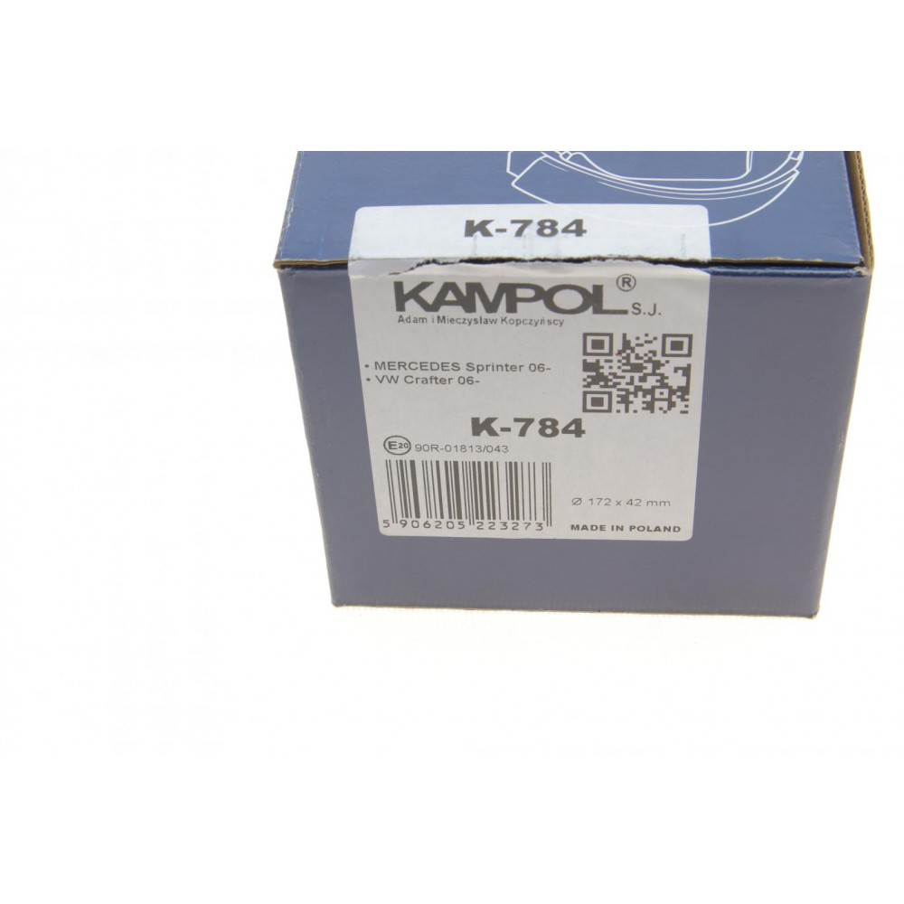 Колодки ручника MB Sprinter 509-519 06- (172x42)