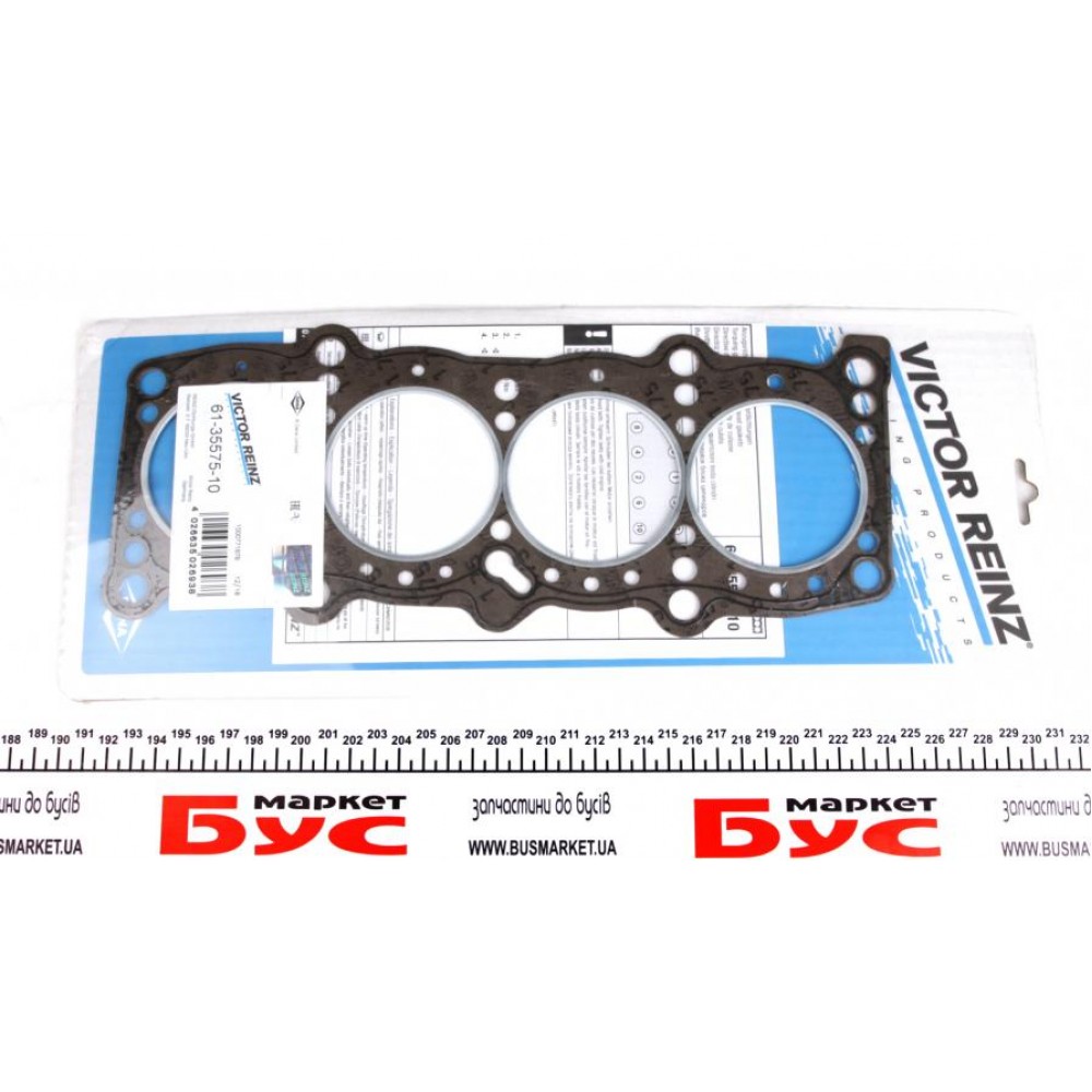 Прокладка ГБЦ Fiat Punto/Bravo 1.2 16V 98-06 (1.65mm), Ø72,00 mm