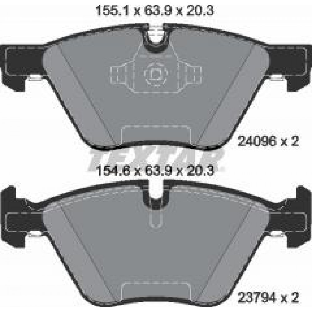 Колодки гальмівні (передні) BMW 1 (E81/E87)/ 3 (E90-93) 03- (Teves) Q+