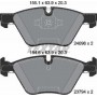 Колодки гальмівні (передні) BMW 1 (E81/E87)/ 3 (E90-93) 03- (Teves) Q+