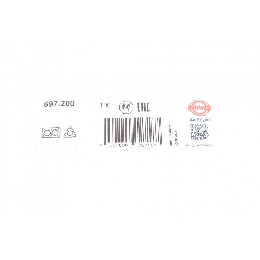 Прокладка труби вихлопної Ford Transit Connect/Courier 1.0 EcoBoost 13-