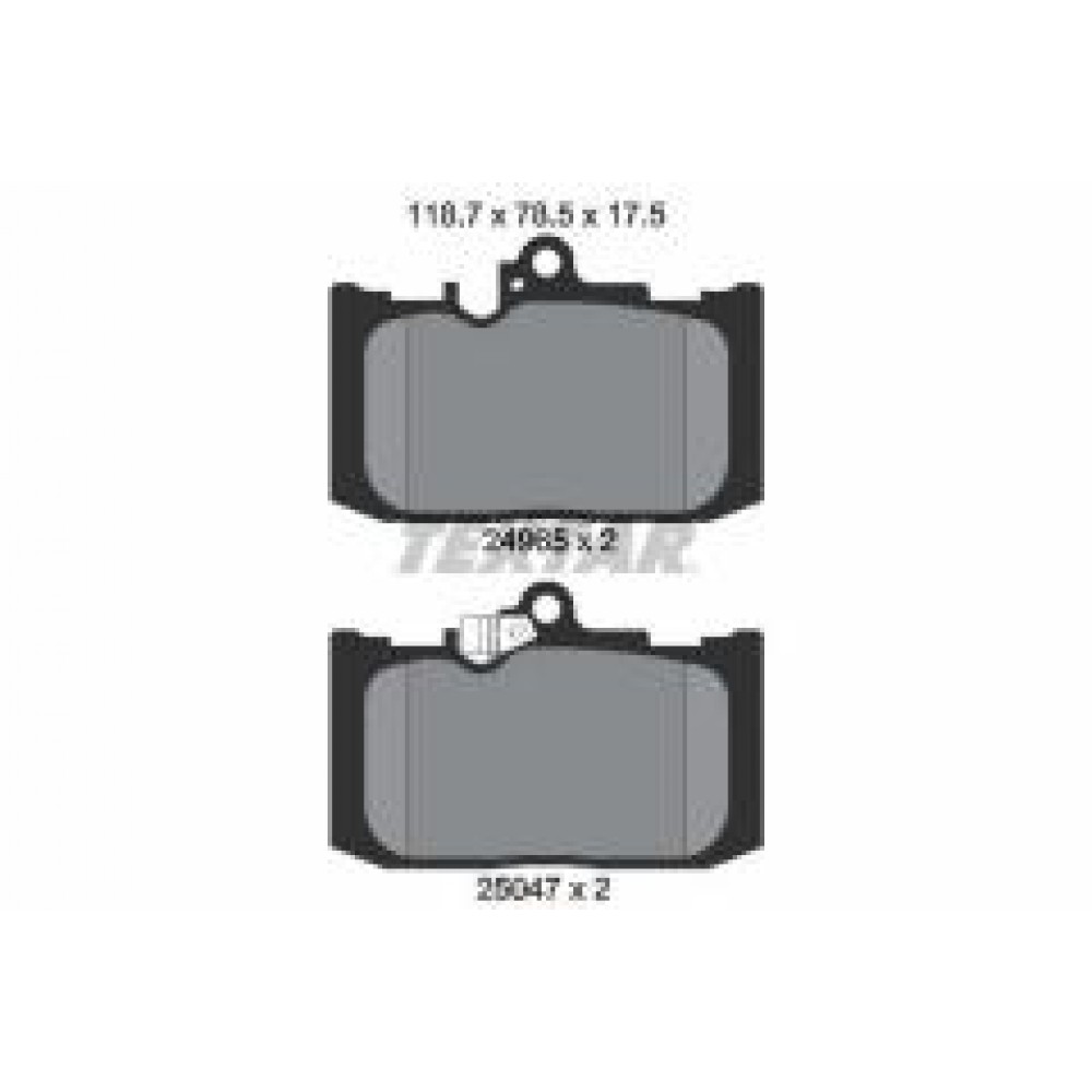 Колодки гальмівні (передні) Lexus GS 12-/ RC 14- (Advics)