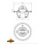 Термостат Kia Ceed/Cerato/Hyundai i10/i20/i30 1.1-1.6CRDi 05- (85°)