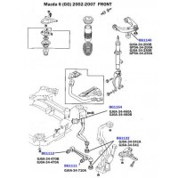 Пильник опори кульової Mazda 6 02-07