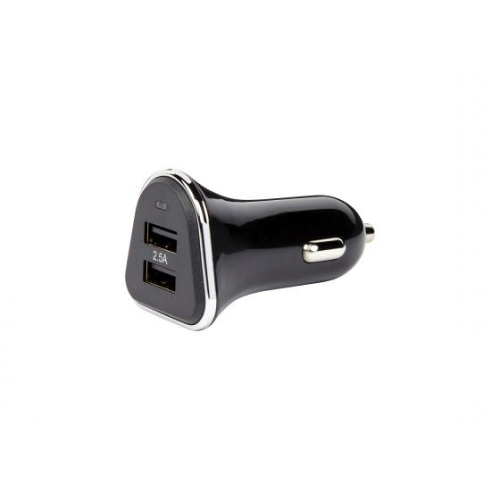 Адаптер USB в автомобільний прикурювач (2 входу/2.5A)