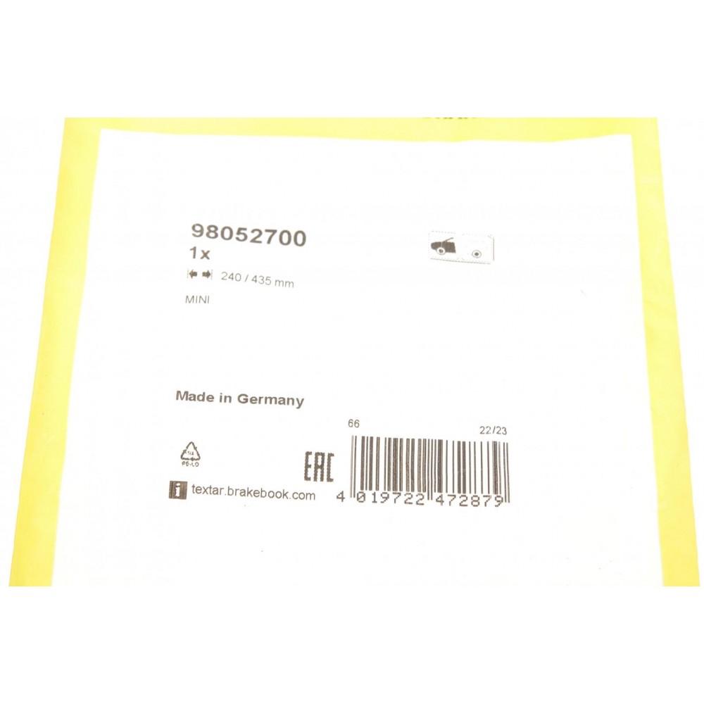 Датчик зносу гальмівних колодок (передніх) Mini (F55-F57) 13- (L=435/240mm)